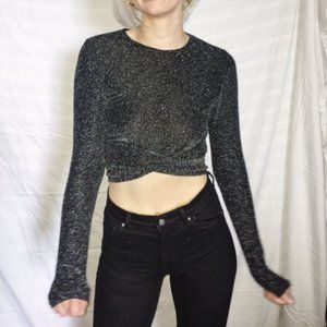 Black Sparkly 2-Piece from H&M. Size Medium.  Stretchy, Lightweight, Worn Once.